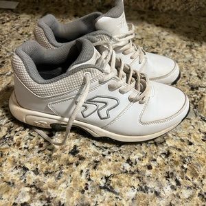 White and grey ringor turf shoes worn one tournament and was just to small